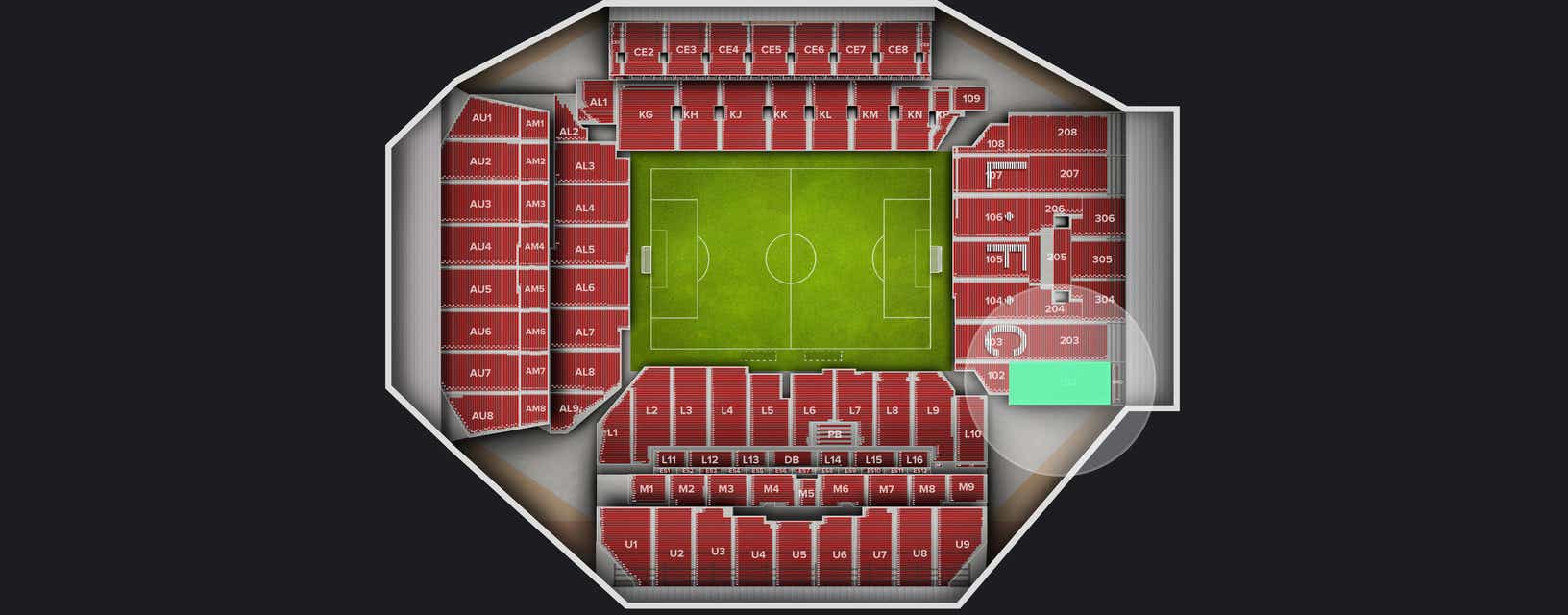 Seat view from Shortside Upper