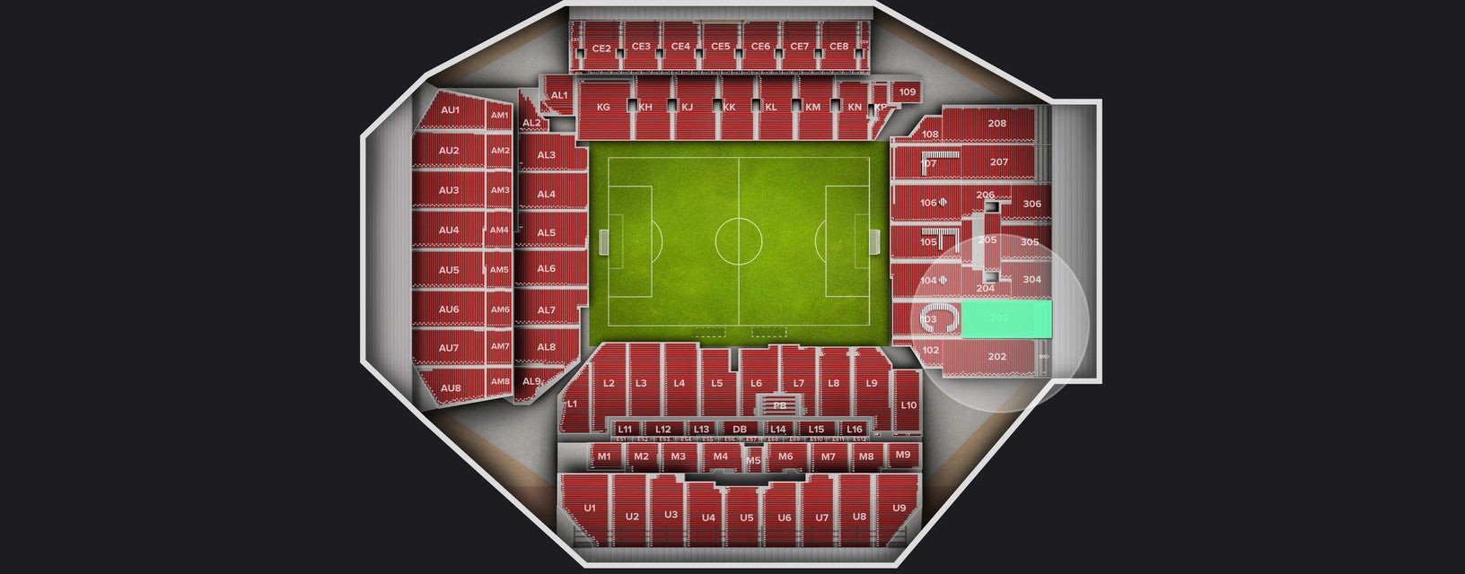 Seat view from Shortside Upper