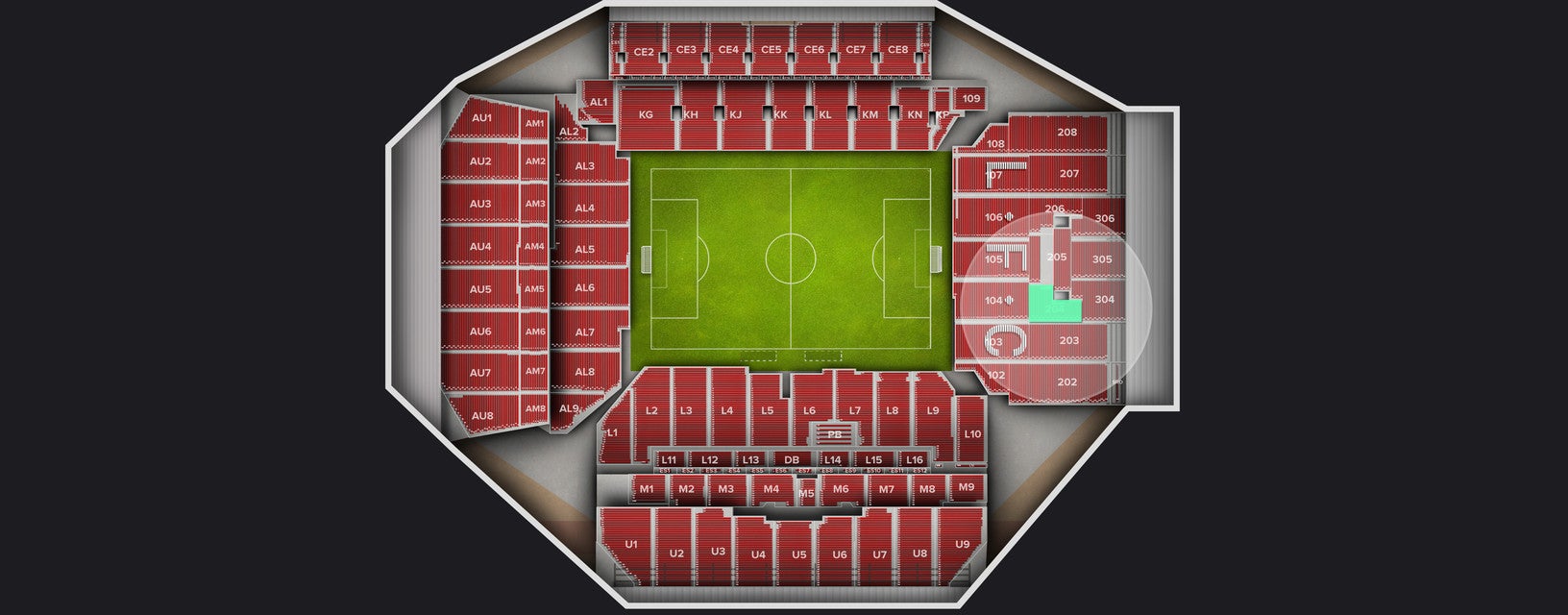 Seat view from Shortside Upper