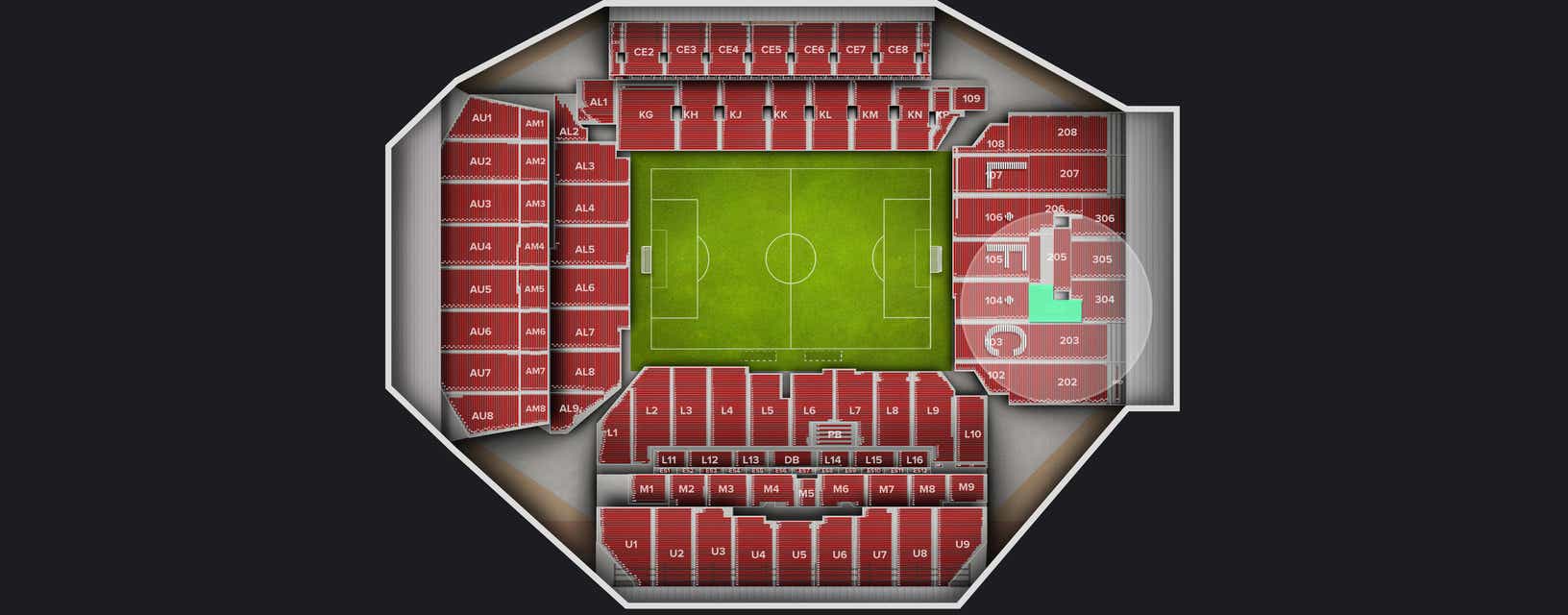 Seat view from Shortside Upper