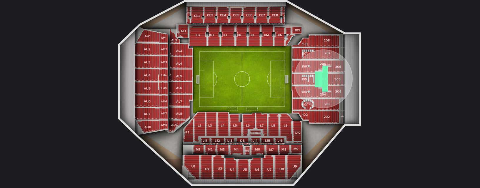 Seat view from Shortside Upper