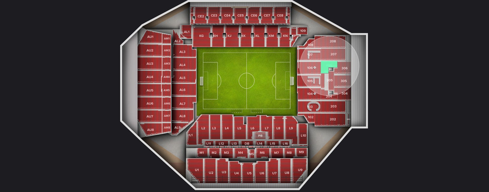 Seat view from Shortside Upper