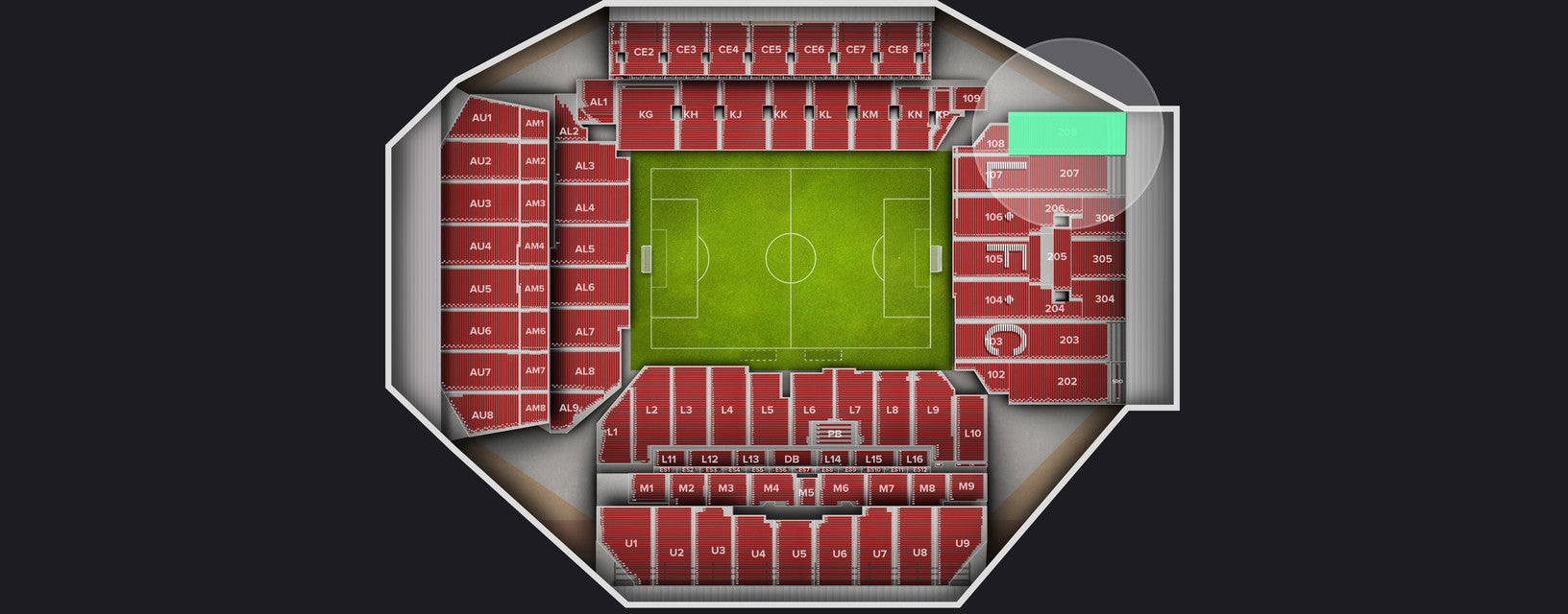 Seat view from Shortside Upper