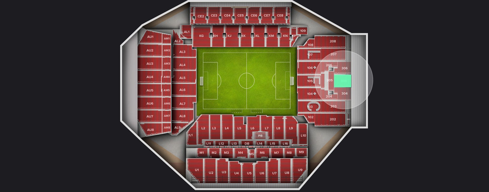 Seat view from Shortside Upper