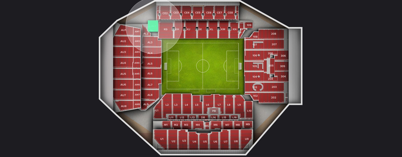Seat view from Shortside Lower
