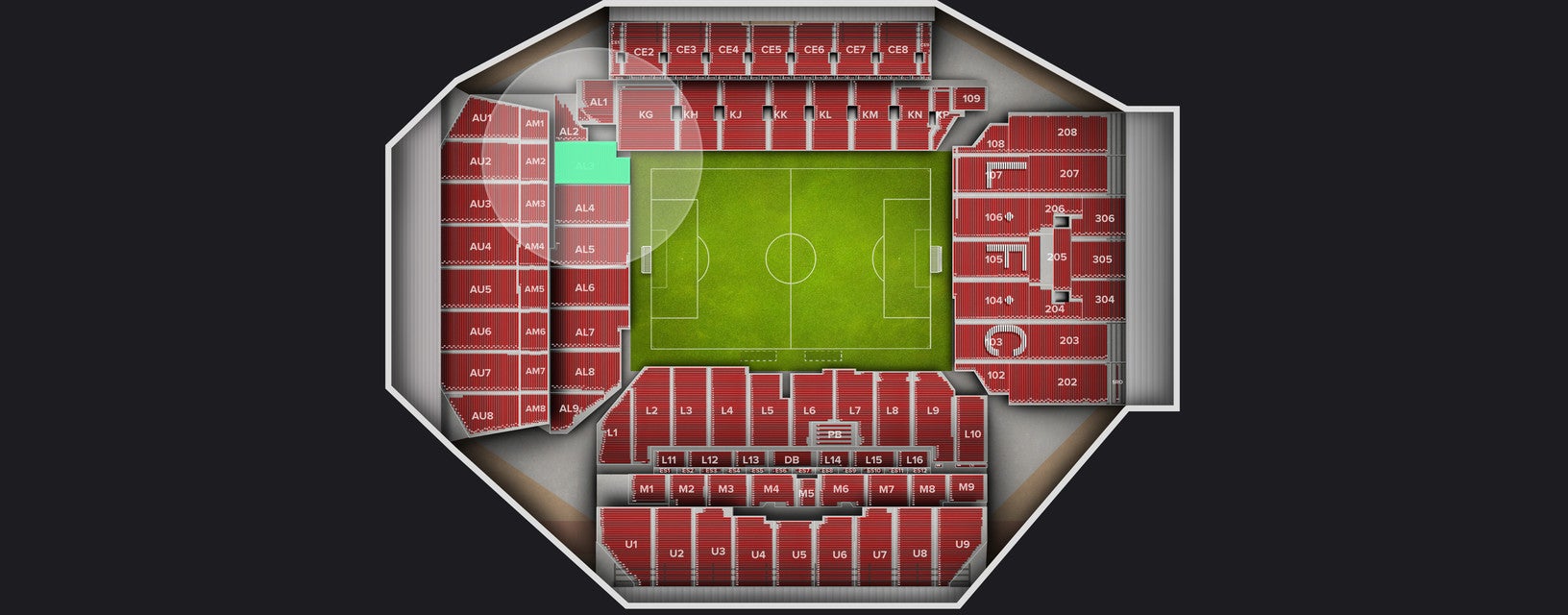 Seat view from Shortside Lower