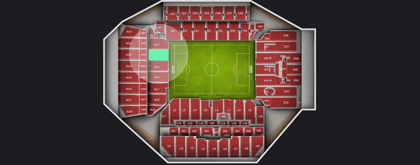 Seat view from Shortside Lower