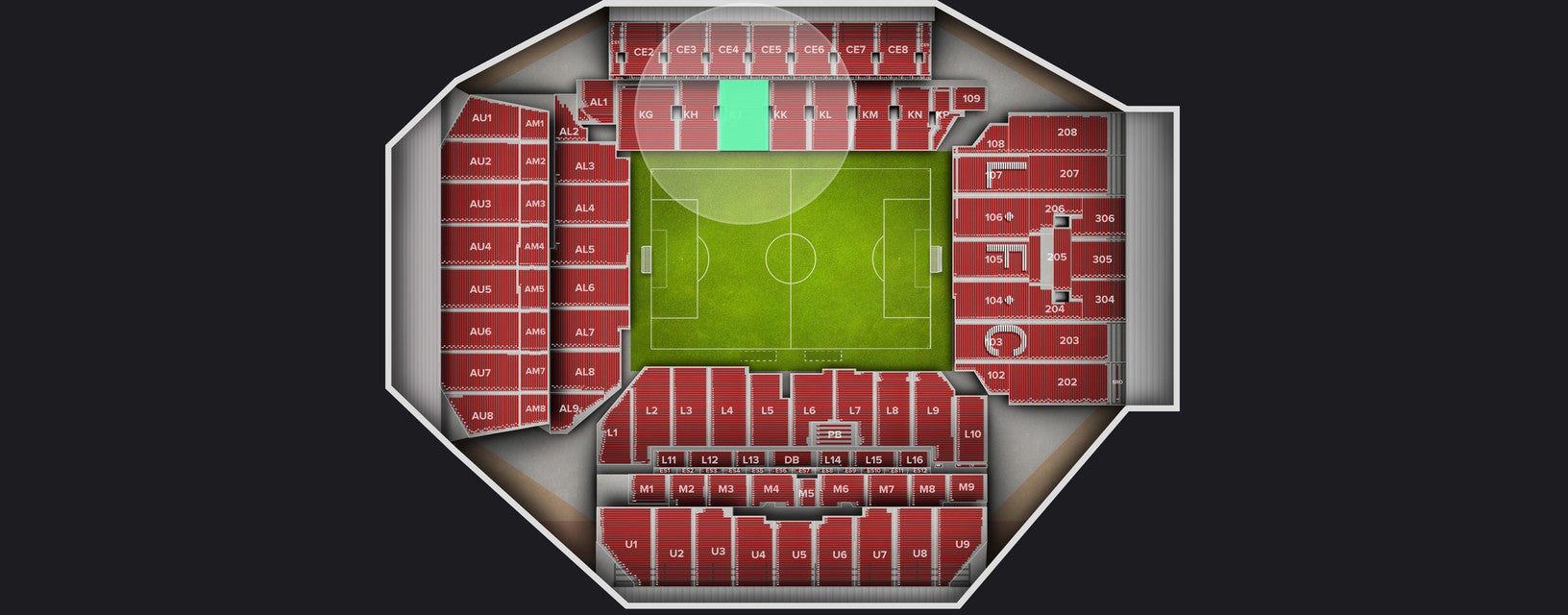 Seat view from 