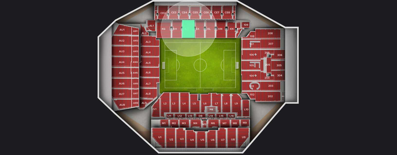 Seat view from