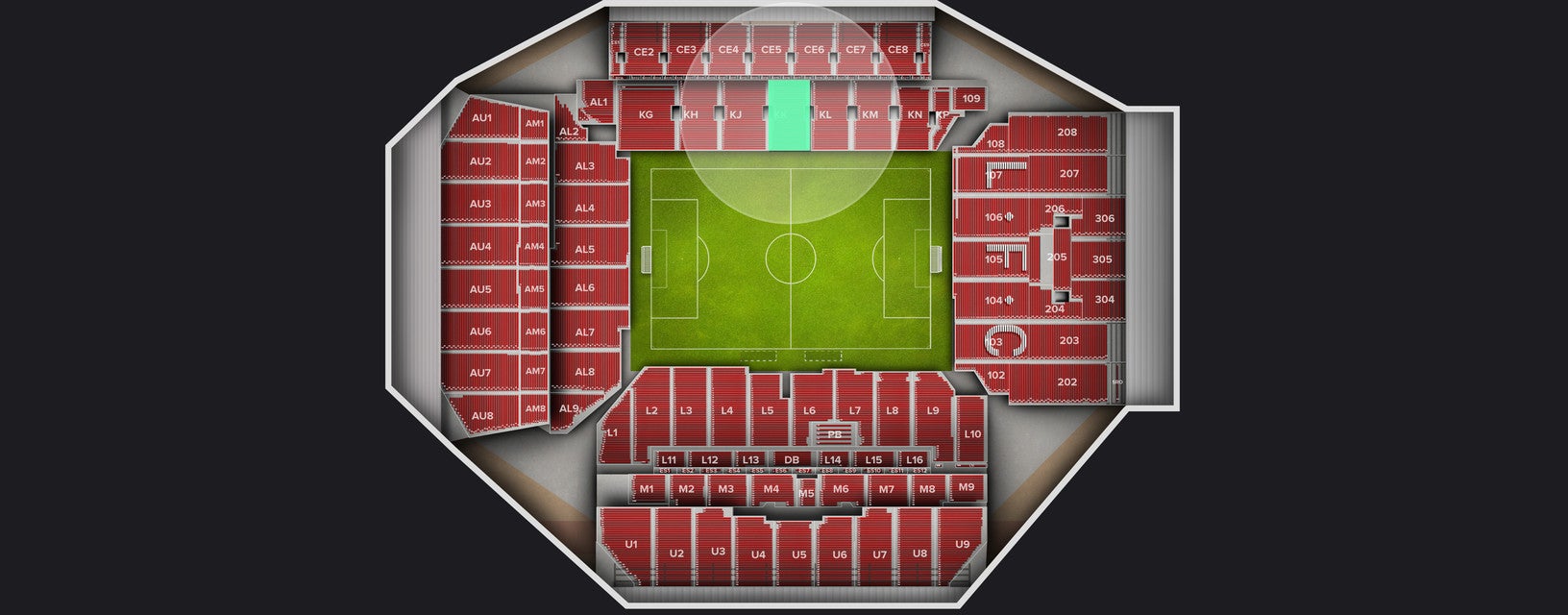 Seat view from 