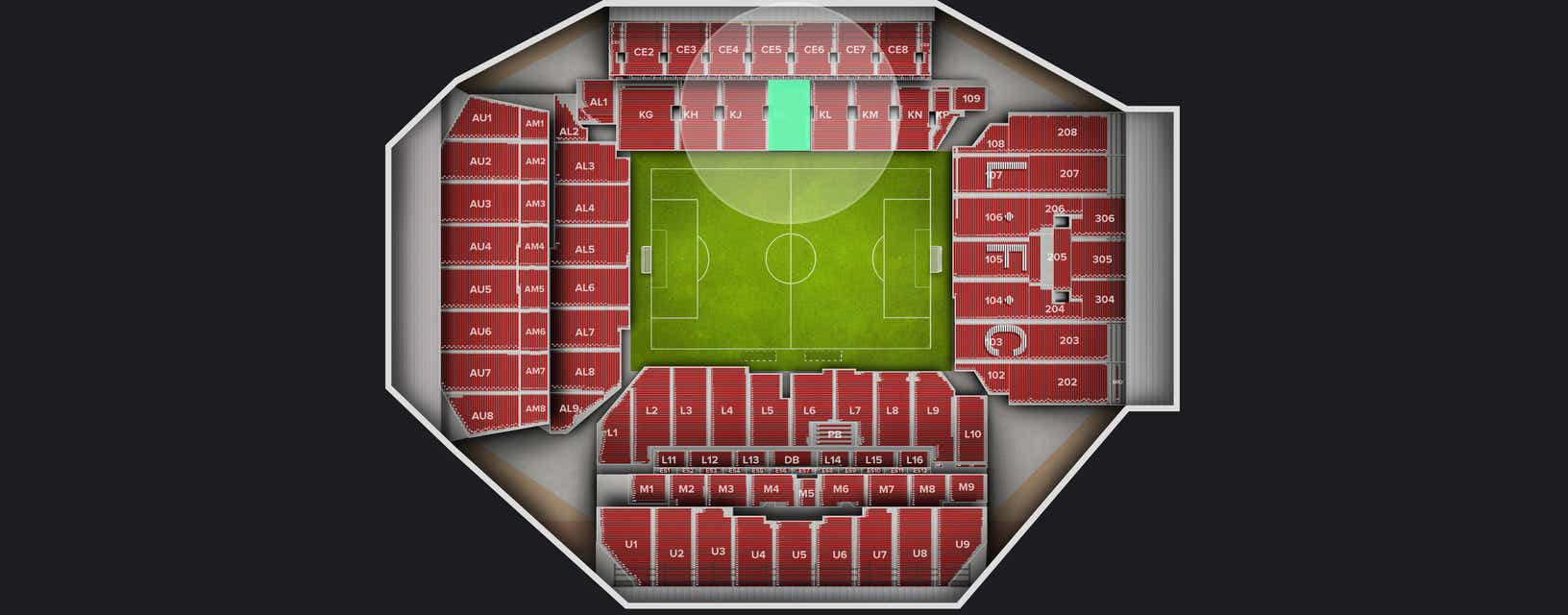 Seat view from