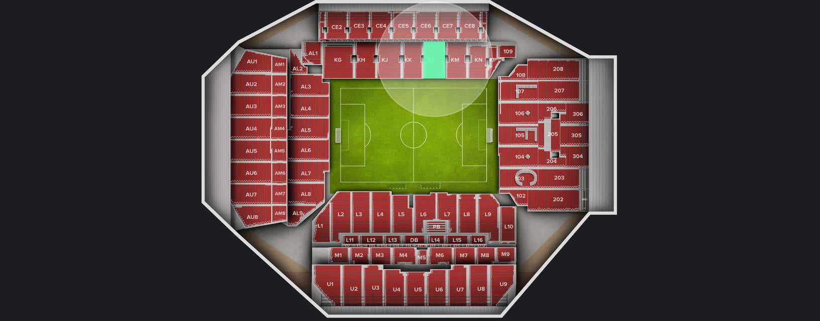 Seat view from