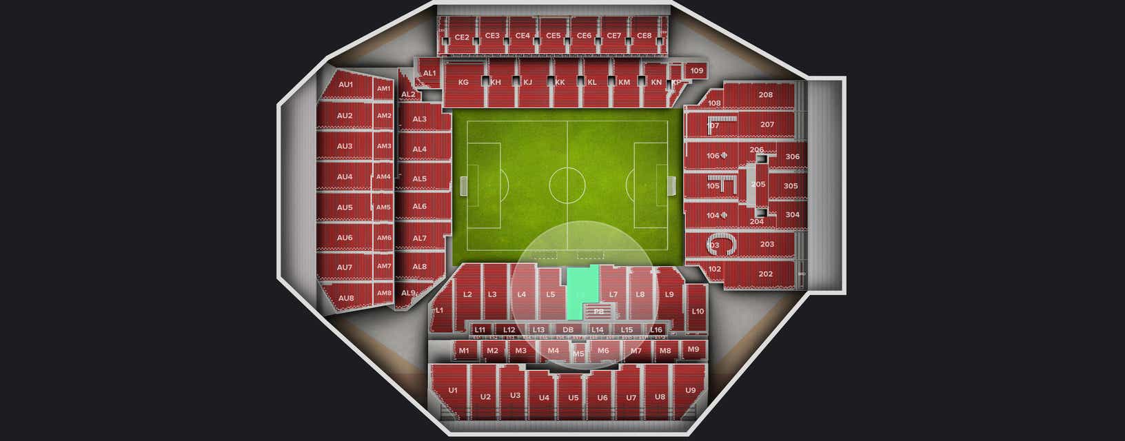 Seat view from Longside Lower