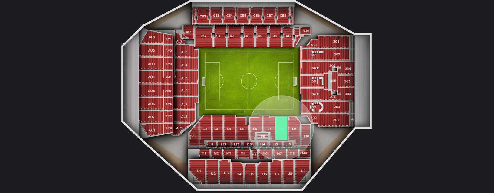 Seat view from Longside Lower