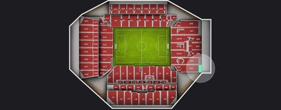 Seat view from Standing Room Only