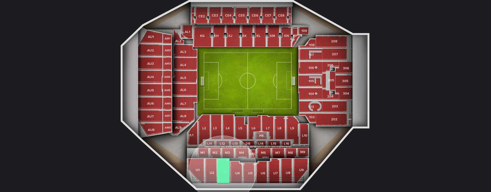 Seat view from Longside Upper