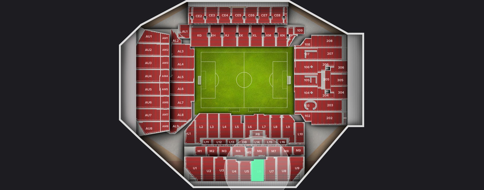 Seat view from Longside Upper
