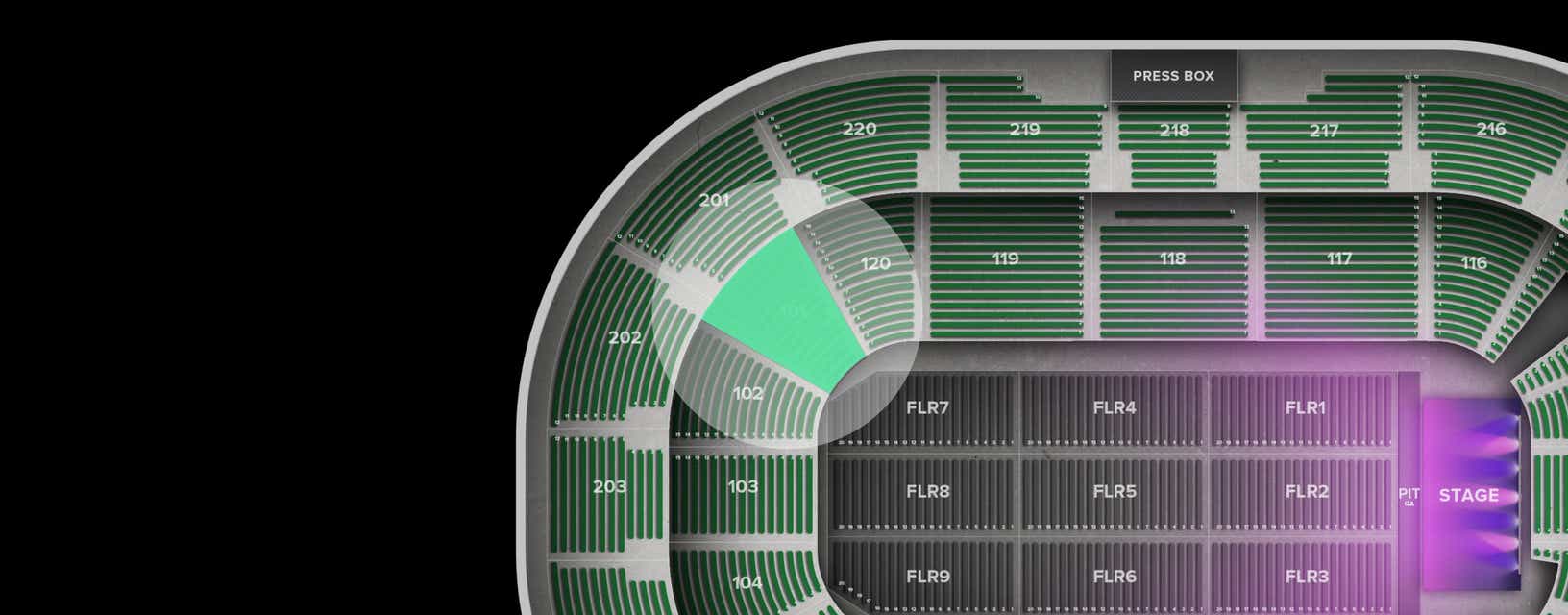 Seat view from Lower