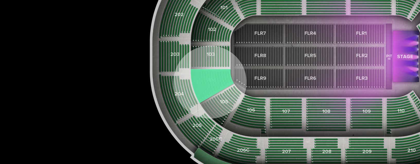 Seat view from Lower