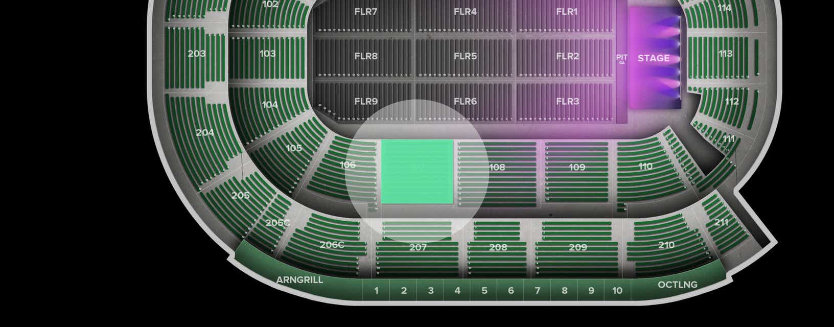 Seat view from Lower