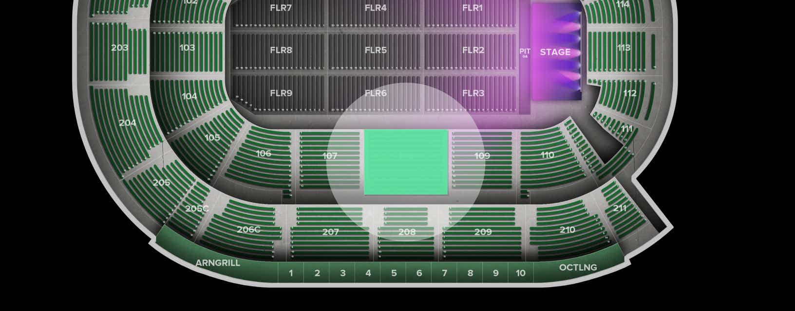 Seat view from Lower