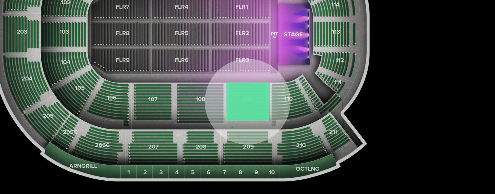 Seat view from Lower