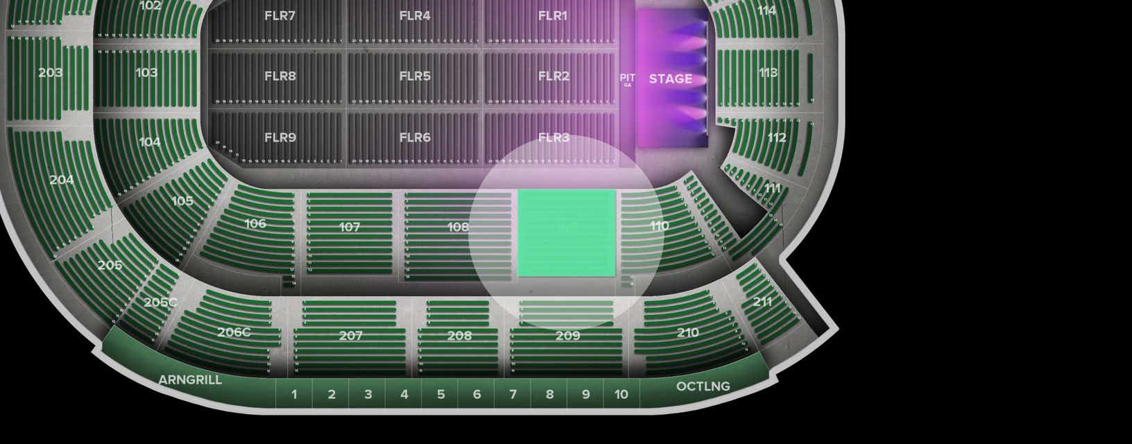 Seat view from Lower