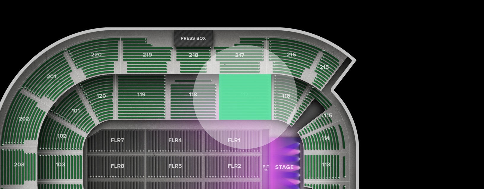 Seat view from Lower