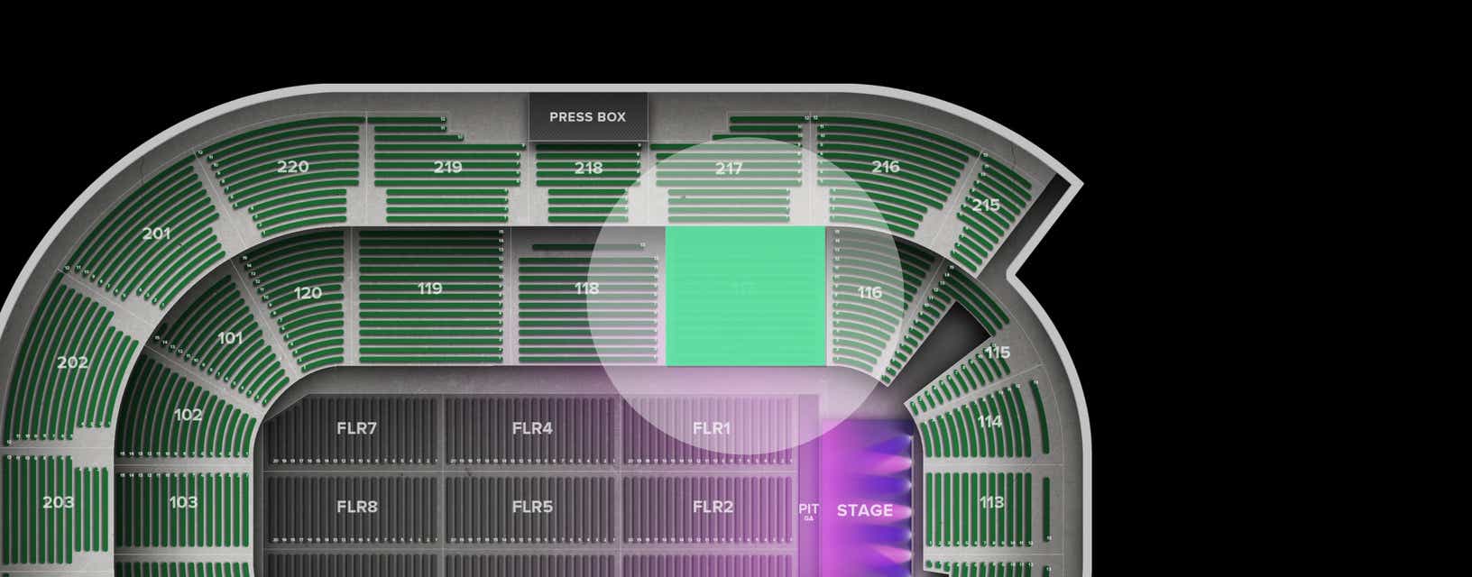 Seat view from Lower