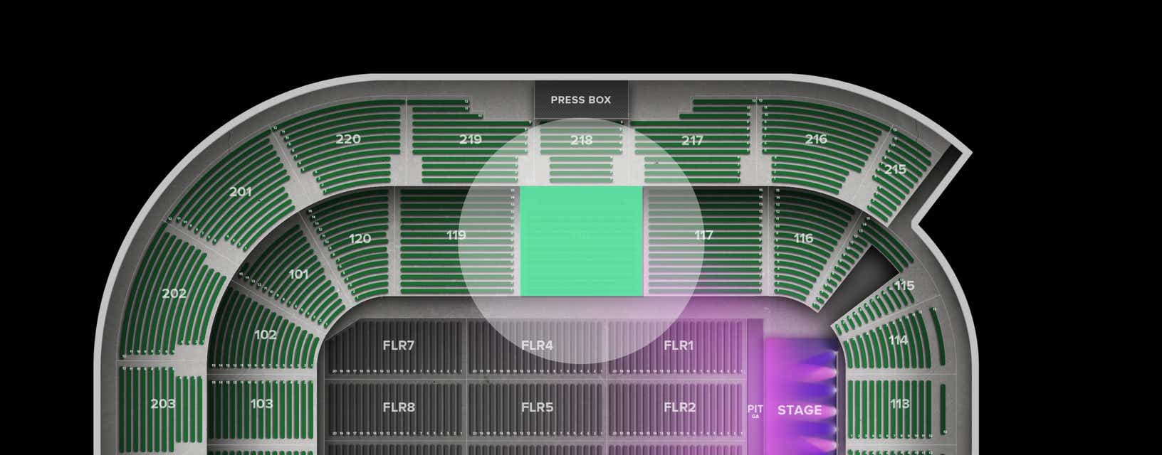 Seat view from Lower