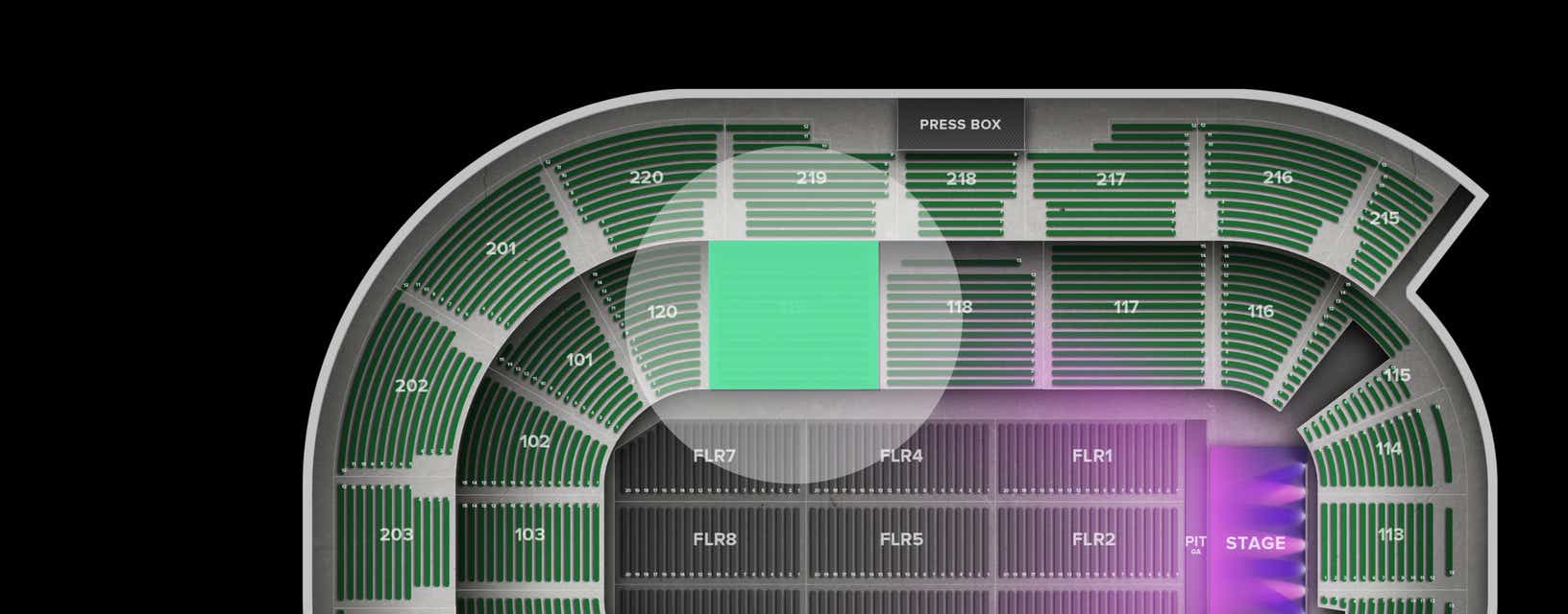 Seat view from Lower
