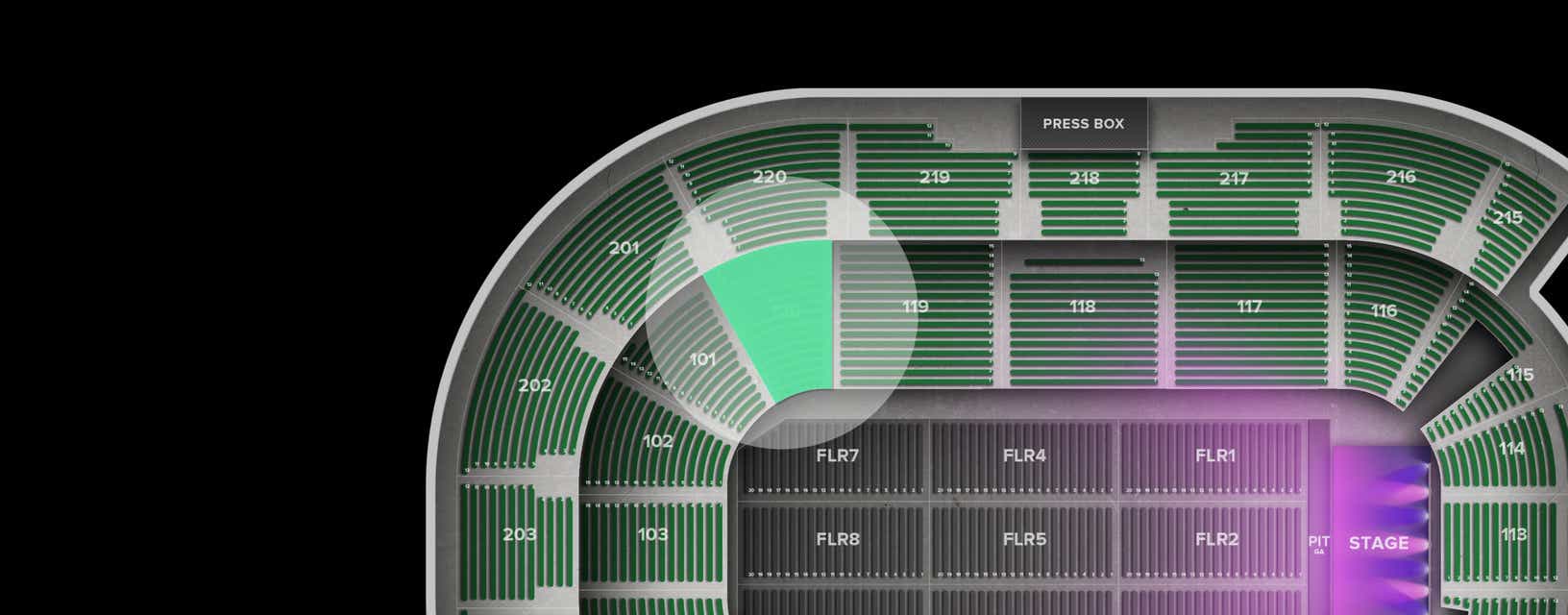 Seat view from Lower