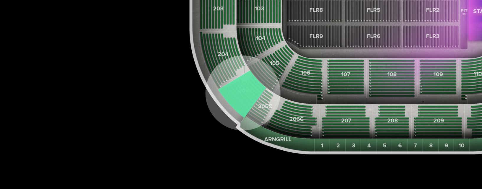 Seat view from Upper