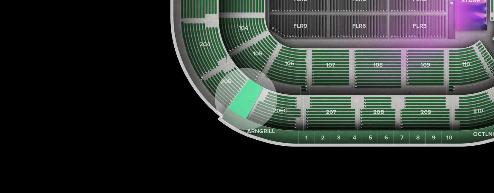 Seat view from Upper Club