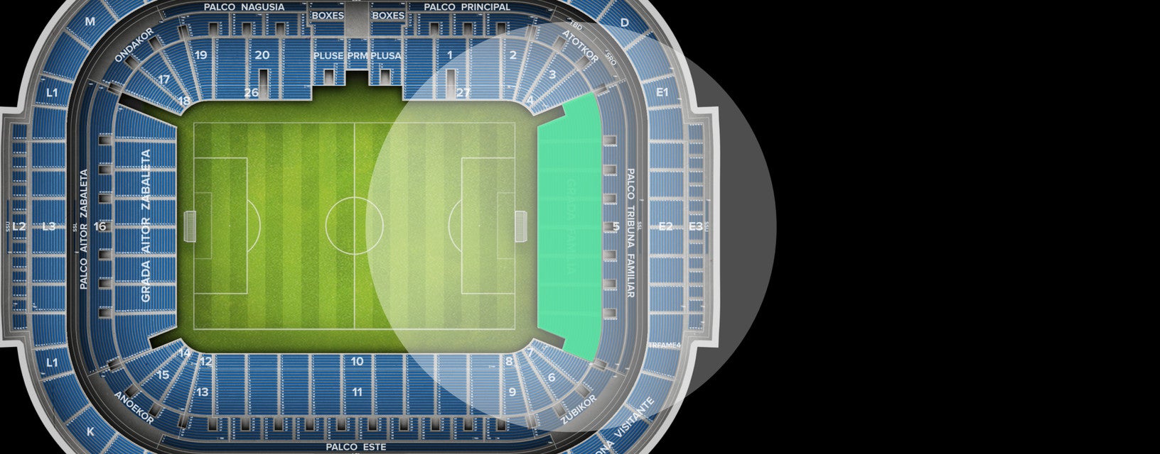Seat view from Shortside Lower