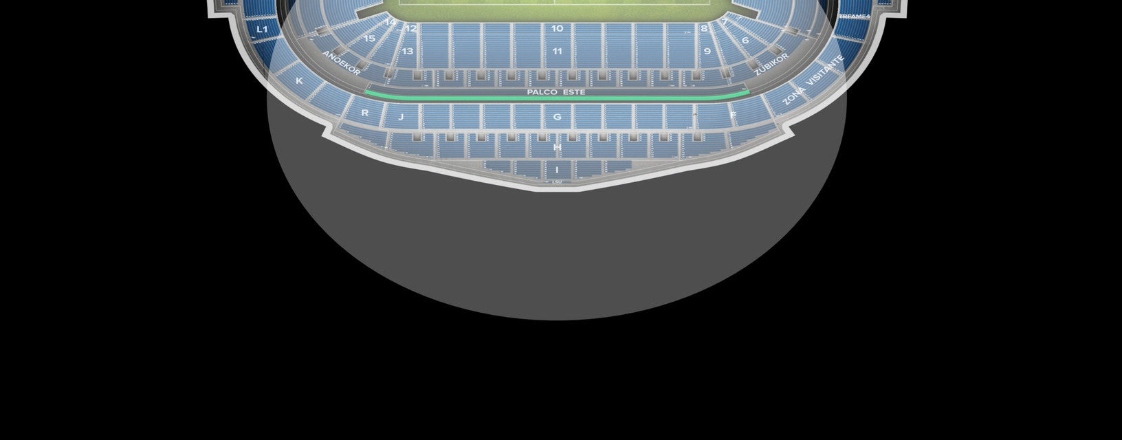 Seat view from Longside Lower