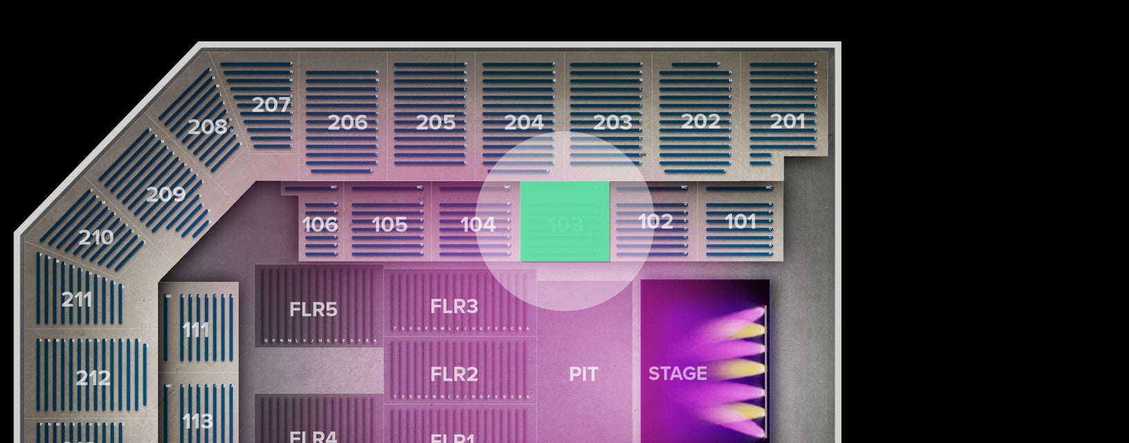 Seat view from Lower