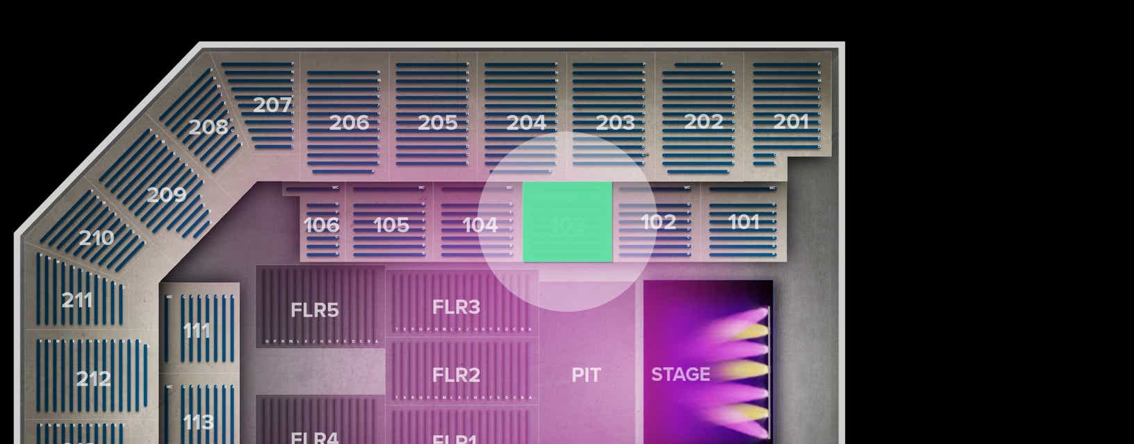 Seat view from Lower