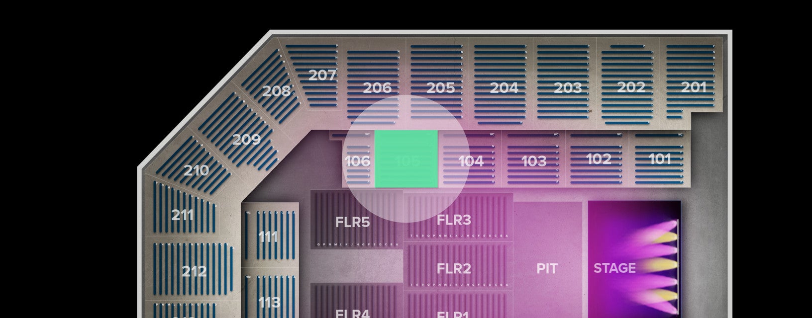 Seat view from Lower