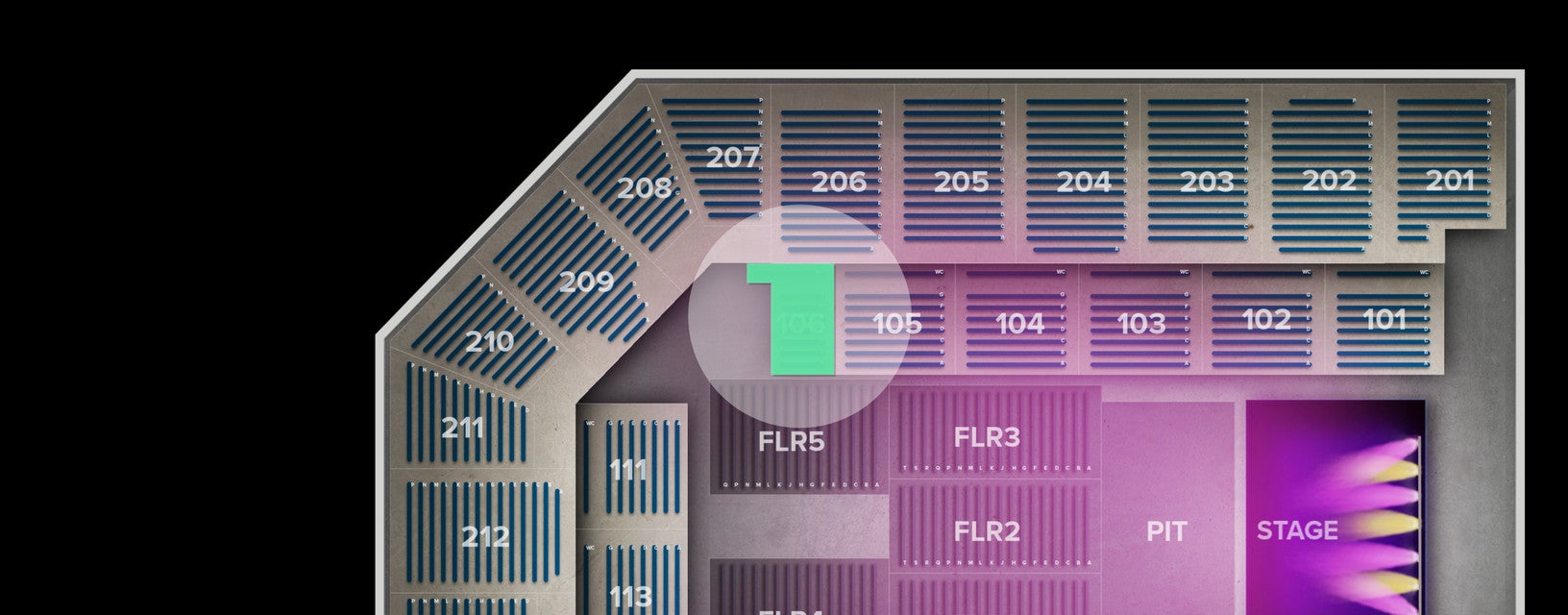 Seat view from Lower