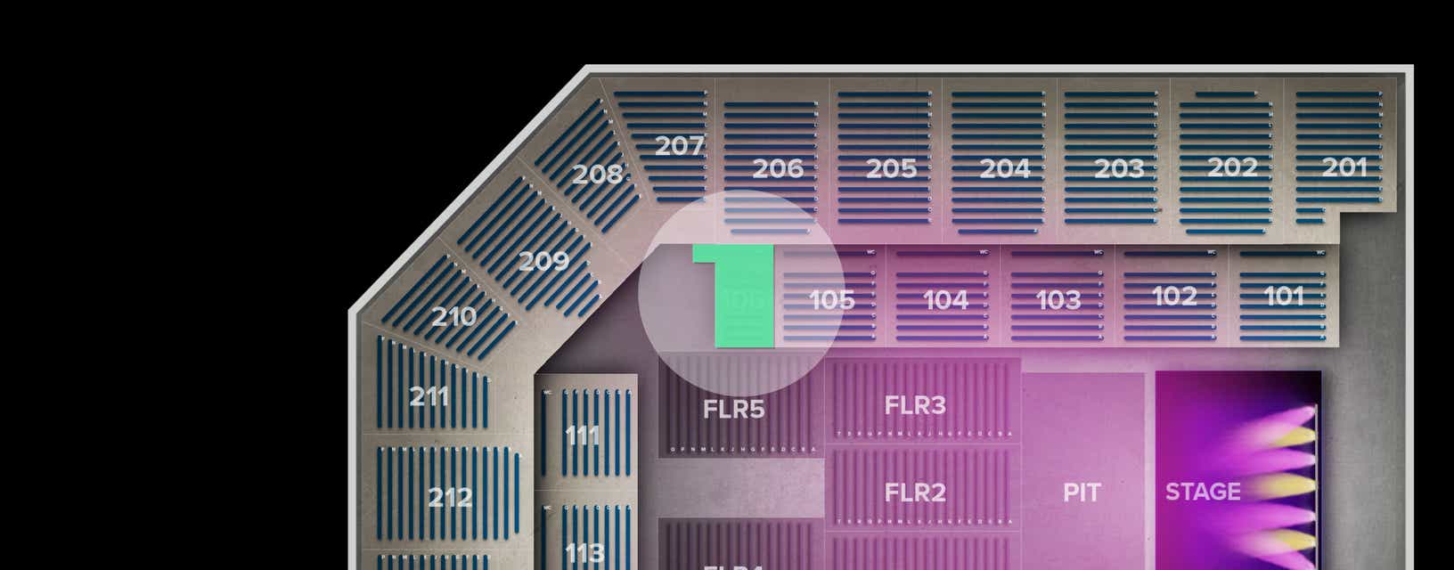 Seat view from Lower