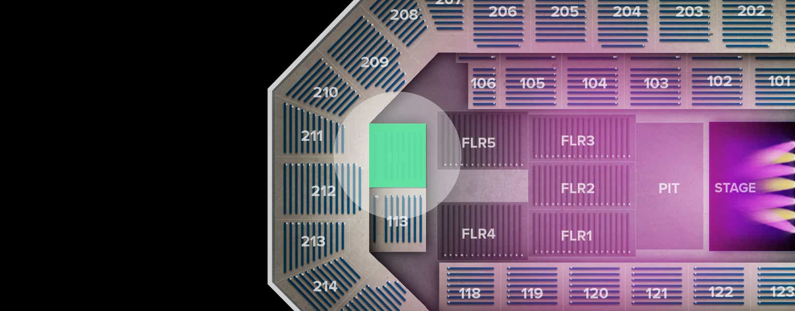 Seat view from Lower
