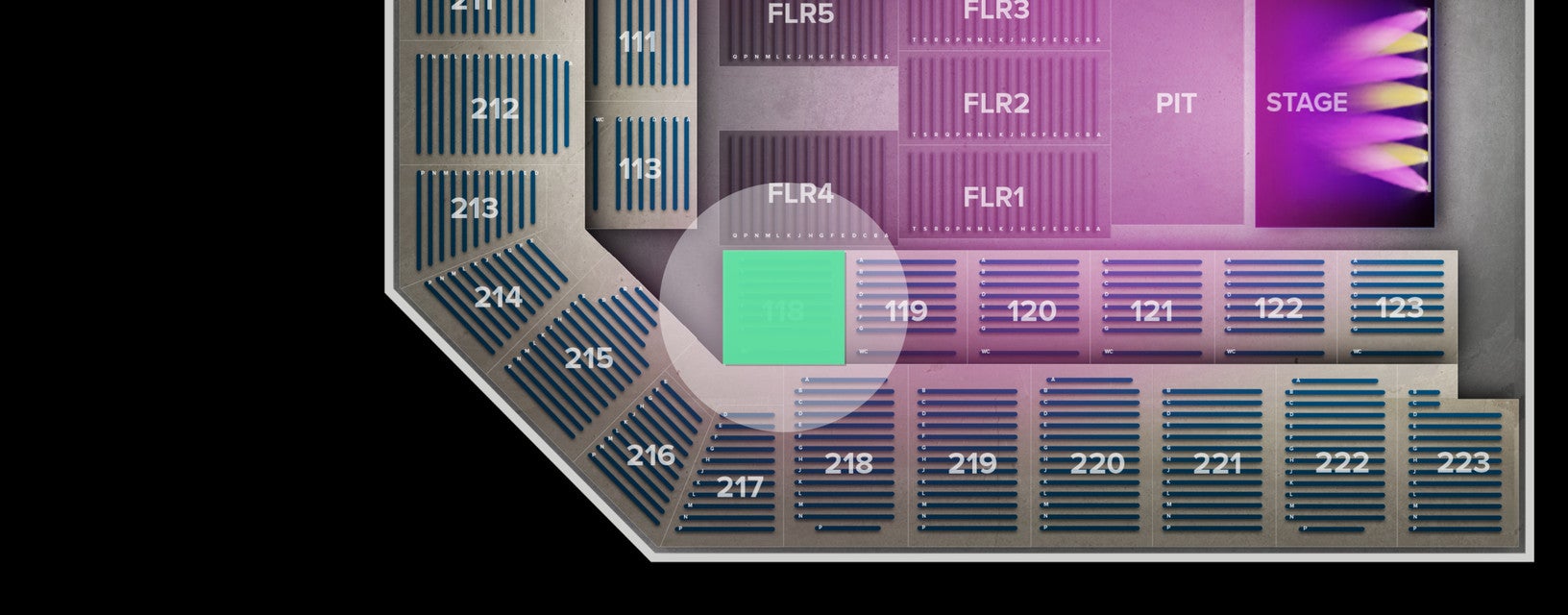 Seat view from Lower