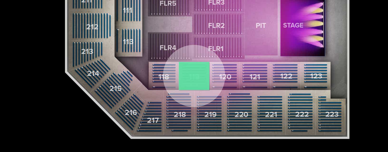 Seat view from Lower