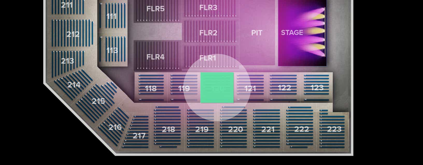 Seat view from Lower