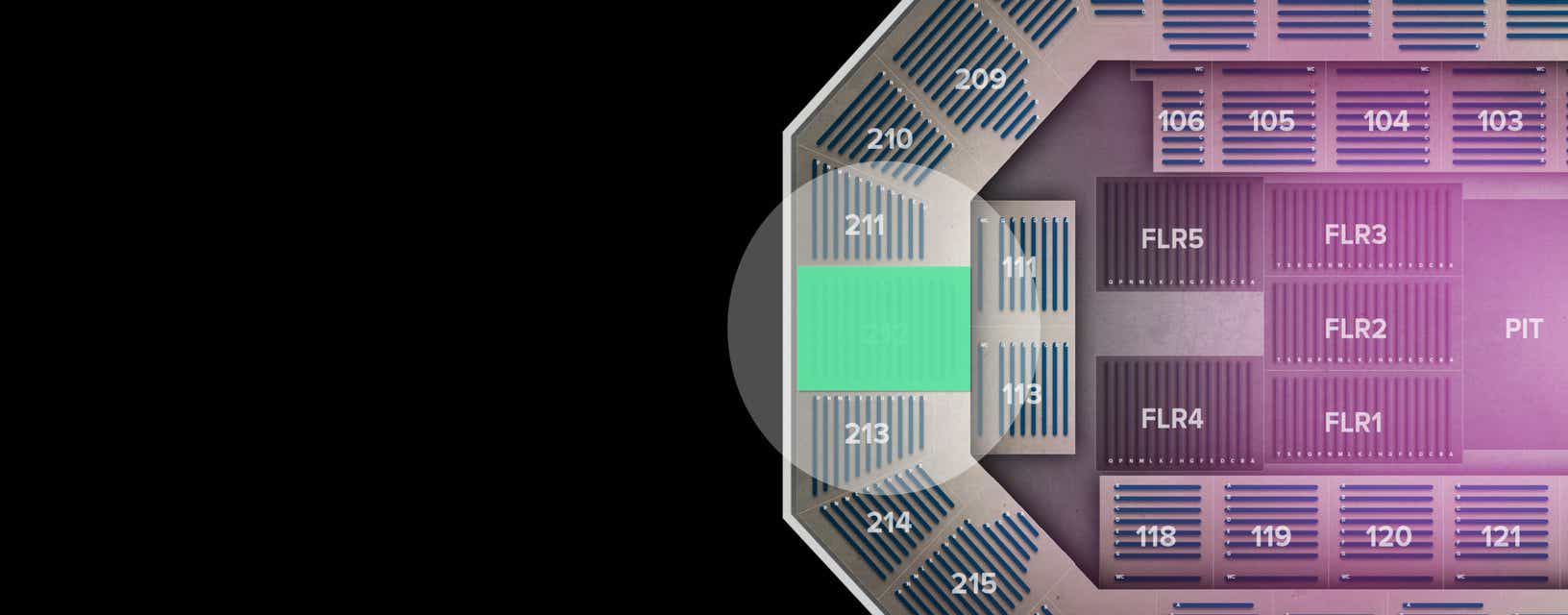 Seat view from Upper