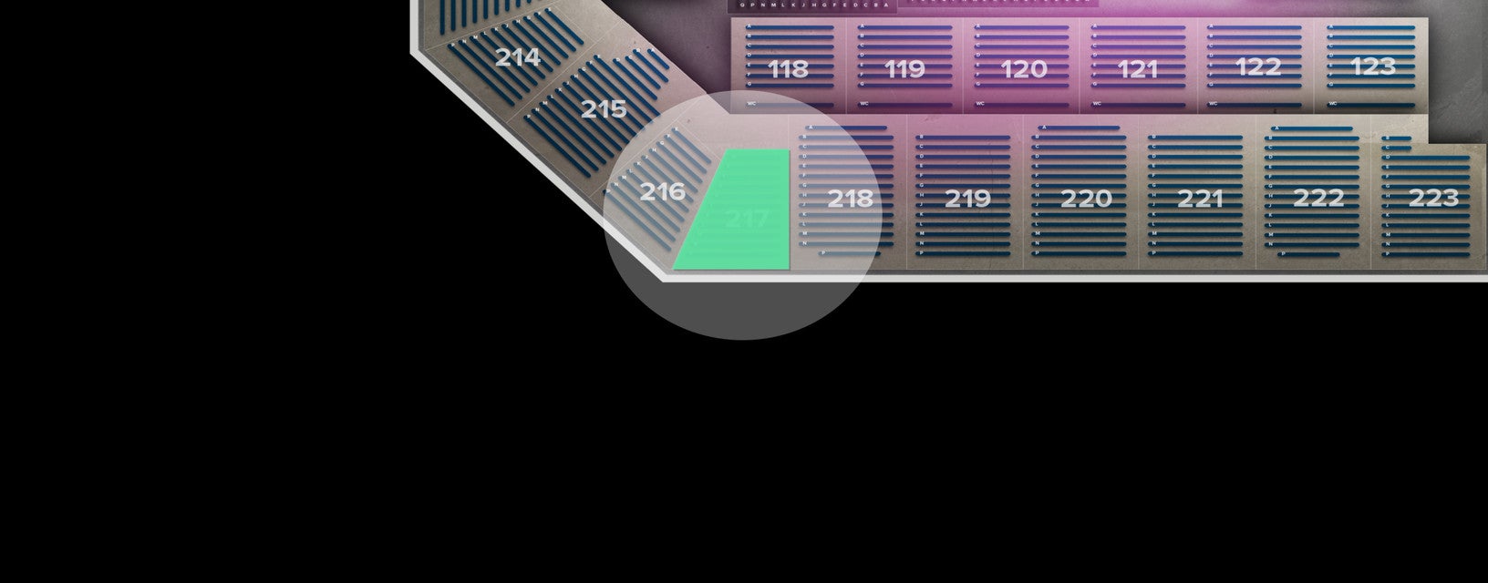 Seat view from Upper