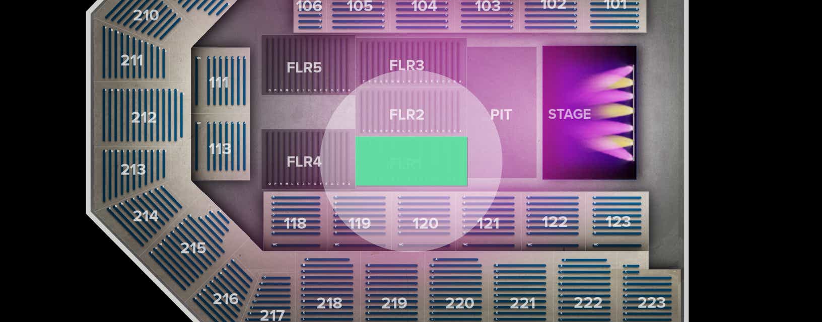 Seat view from Floor
