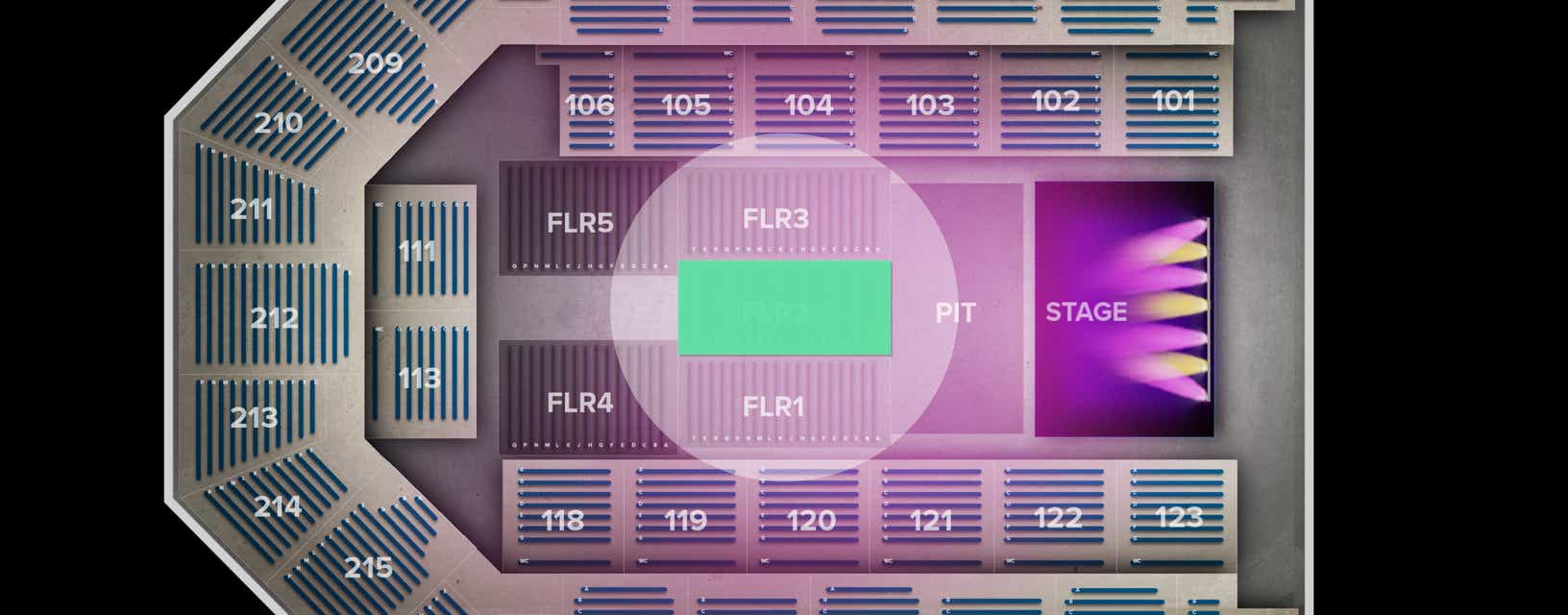 Seat view from Floor