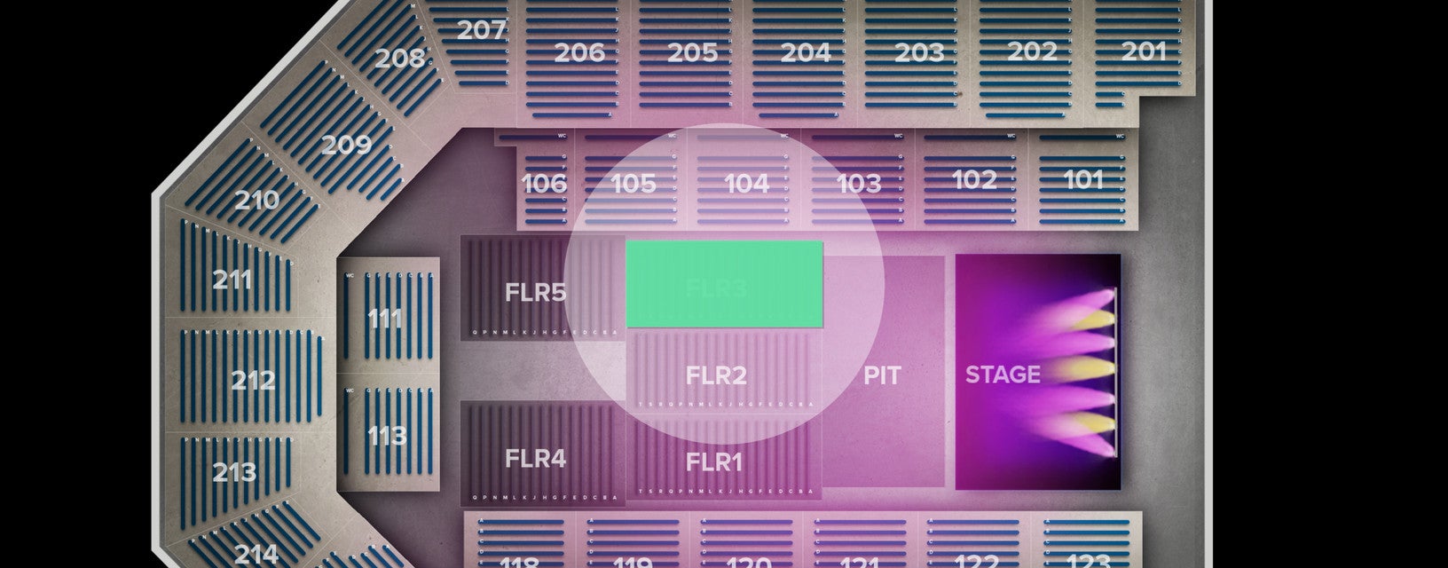 Seat view from Floor